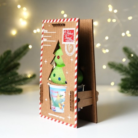 Growing gift grass grass "envelope New Year tree"-1