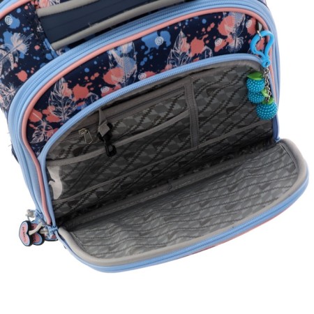 Frame backpack 36 x 28 x 11 cm, Across 198, filling: bag, blue/pink ACR22-198-4-9
