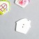 Buttons wood for creativity 2 punctures "House - Spring" Set 10 pcs 2.5x2.5 cm