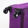 Small 20 suitcase, lightning department, code castle, 4 wheels, outer pocket, purple color