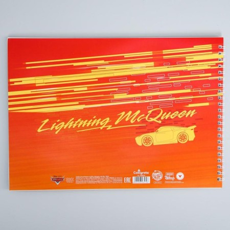 Album for drawing A4, 40 sheets 100 g/m², on the spring, cars-2