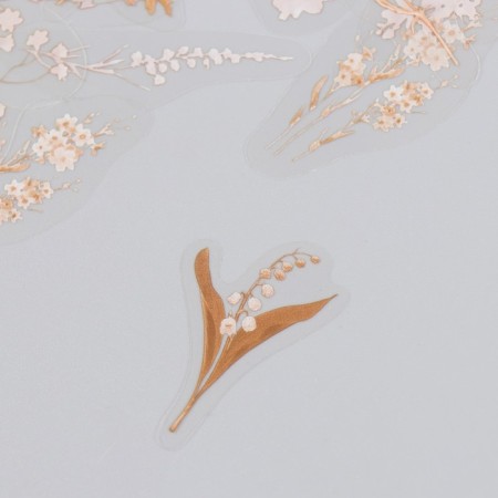 Stickers for creativity plastic "inflorescences" set 40 pcs 0.2x10x15 cm-1