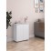 Cabinet dresser 2x door Ultra PUSH, 602 × 290 × 701 mm, white smooth color