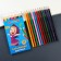 Colored pencils, 12 colors, trihedral, Masha and bear