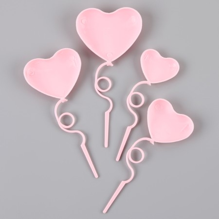 Set for decorating "heart", pink color-2