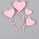 Set for decorating "heart", pink color