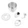 Mixer KitFort KT-3439, Planetarny, 1300 W, 5 l, 8 speeds, white-pink