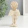 Polystone souvenir "A chubby angel in a flower wreath, with a big heart" Lacques 10.5x4.5x5.5 cm