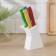 A set of kitchen knives on the stand “Rainbow”, 4 objects, blade 6.5 cm, 8.5 cm, 9.5 cm, 11.5 cm, on a stand, Mix color
