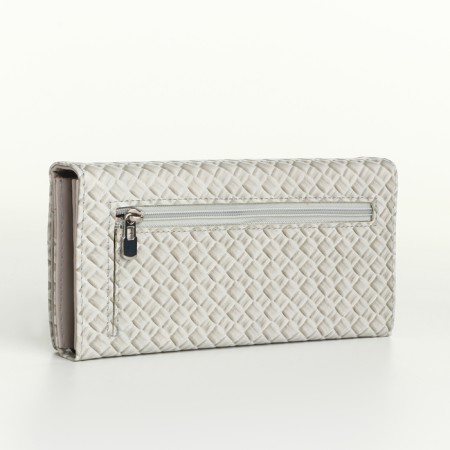 Women's wallet on magnets, gray color-1