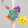 Stretching to a stroller/crib "little men", 3 toys, crumb me