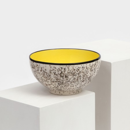Persia salad bowl, ceramics, yellow, 15 cm, 700 ml, 1 variety, Iran