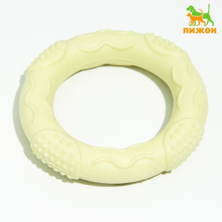 Chewing toy "Wave", TPR, 7 x 1 cm, yellow
