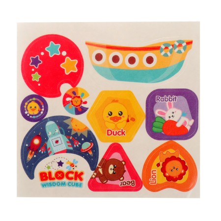 Developing toy "smart cube", 3 in 1: ionic, sorter, bisikub, sound-16