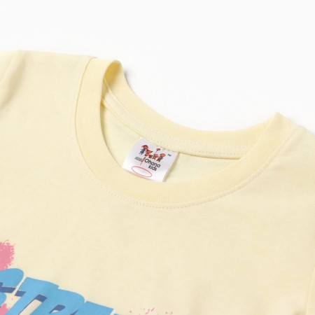 T -shirt for a boy, lemon color, height 122-1