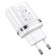 Network charger Hoco N1, 1 USB, 2.4 A, Type-C-USB cable, 1 m, white