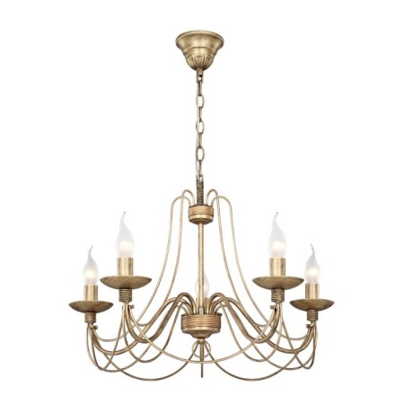 Chateau chandelier, 5x60W E14, brown color