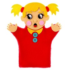 Finger Theater doll on the hand 