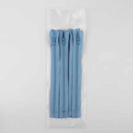 Lightning "Spiral", No. 3, non -proceeding, castle machine, 20 cm, blue color-2