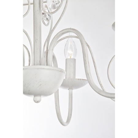 Tomas 3x60W E14 chandelier is white, gold-2