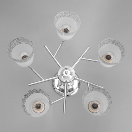 Lamp ceiling angel 52x52x27, 5x60W E27, chrome-3