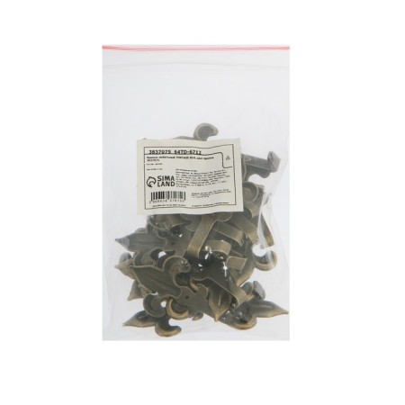 Hook furniture tundra TKO013, one -rod, bronze, 20 pcs-4
