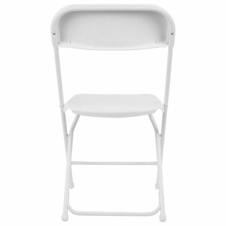 Folding stool Brabix Golf CF-002, white frame, white plastic-3