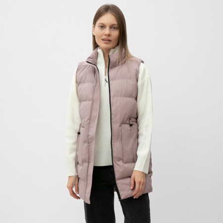 Warmed female vest, beige color, size 44-3