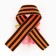 Georgievskaya tape, with a flower on May 9, Victory Day “Remember and proud”, 10.5 x 14 cm