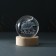 Souvenir glass backlight "Shar. Power of Russia" d = 6 cm stand wood, usb