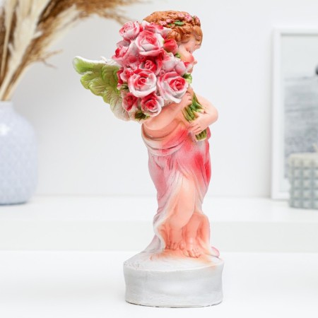 Figure "Girl Angel with flowers" 12x9.5x24cm-3