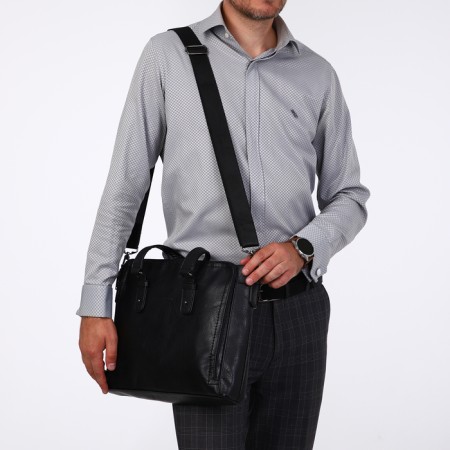 Male bag, guran tomp, black color-5