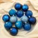 Set of balls plastic D-6 cm, 24 pcs "Relax" Blue