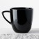 Ceramic "Obsidian" mug, black, 350 ml, black color