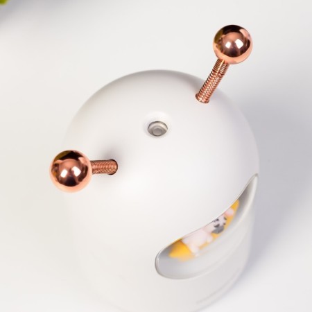 Night with a moisturizer dog on the moon LED USB AKB Gray 8.3x8.3x15 cm Risalux-8