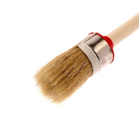 Round brush MTX 82042, pro, natural bristles, wooden handle, 25 mm-1