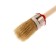 Round brush MTX 82042, pro, natural bristles, wooden handle, 25 mm
