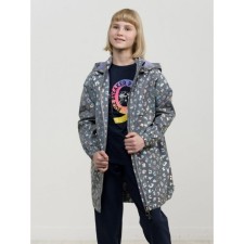 Vetrovka for girls, height 134 cm, silver color