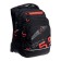 School backpack, 40 x 25 x 22 cm, Grizzly, ergonomic back, laptop department, black/red