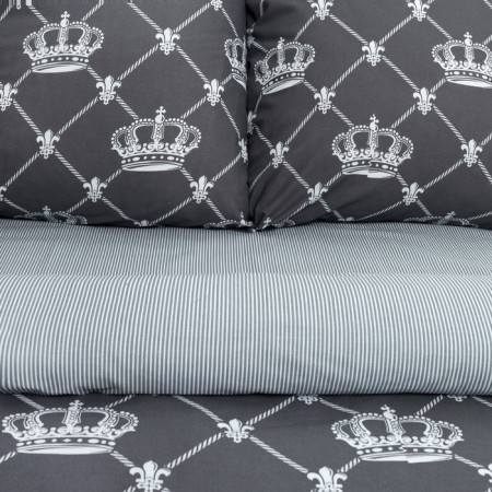 Bed linen "Ethel" duet Crown 143x215 cm - 2 pcs, 240*220 cm, 70x70 cm -2 pcs, calico-4