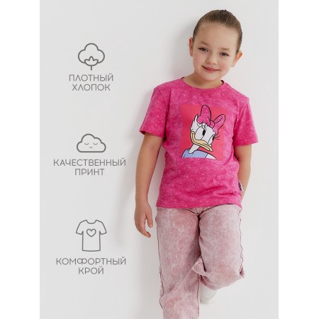 T-shirt Daisy Duck, Disney, height 110-116, pink-1