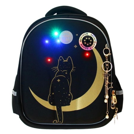 Grizzly frame backpack, 36 x 28 x 20 cm, LED backlight with a key fob, black-11