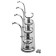 Tundra hanger tund004, metal, four -rod, chromium color
