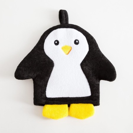 Penguin for bathing a towel 70*130 cm with a washcloth-5
