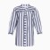 Female shirt, gray/white color, size 46