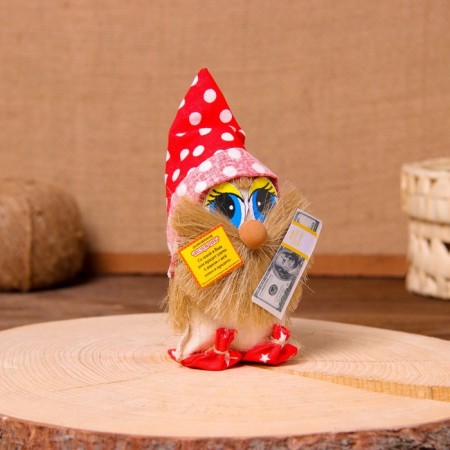 Brownie amulet with dollars, be healthy, 10 cm, mix-9