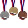 Prize medal 079, D = 6 cm. 1 place. Color is gold. With a ribbon
