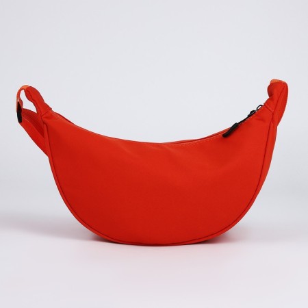 Women's bag from textiles, 30x17x6 cm, orange color-3