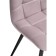 Stool on a metal frame Chilly to metal/velor, black/pink 44x50x85 cm