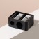 Cosmetic sharpener, double, black color
